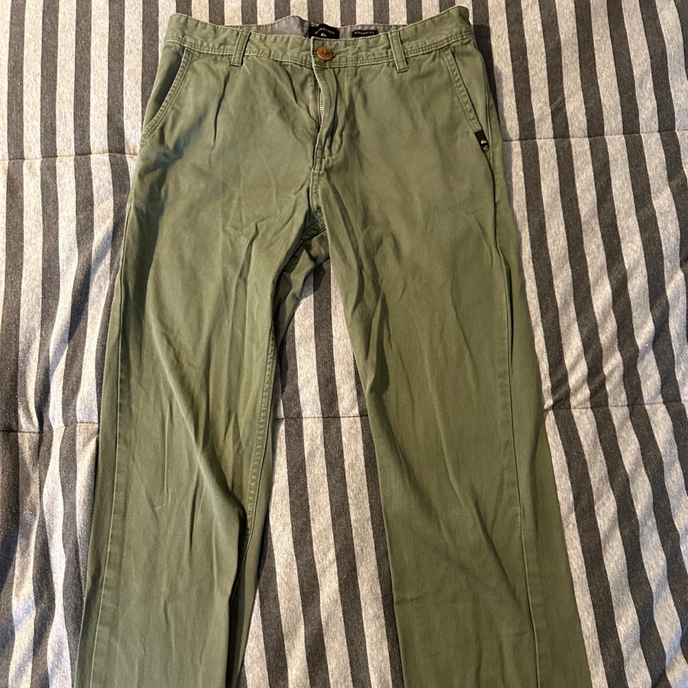 Men’s Quiksilver Olive Green Chinos